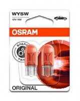 Osram Лампа WY5W; WY5W 12V 5W W2,1X9,5D оранжевая 2шт OSRAM 282702B - Заображення 1