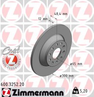 диск гальмівний Coat Z ZIMMERMANN 600325220