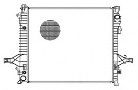 Радиатор охлаждения XC90 (02-) 2.4D / 2.5T / 3.2i (LRc 10157) Luzar