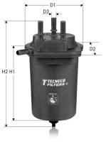 Tecneco Фільтр паливний (без датчика рівня води) TECNECO GS9946P - Заображення 1