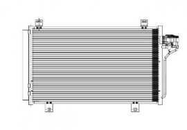 Радиатор кондиционера Mazda 6 (12-) (LRAC 251PE) Luzar