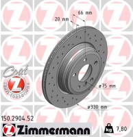 Zimmermann диск гальмівний SPORT Z ZIMMERMANN 150290452 - Заображення 1