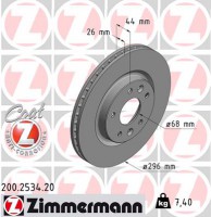 Zimmermann диск гальмівний Coat Z ZIMMERMANN 200253420 - Заображення 1