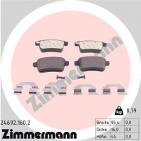 Zimmermann колодки гальмівні дискові, к-кт ZIMMERMANN 246921602 - Заображення 1