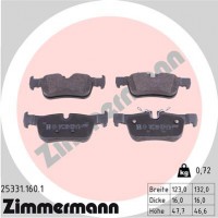 Zimmermann колодки гальмівні дискові, к-кт ZIMMERMANN 253311601 - Заображення 1