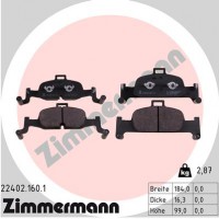 колодки гальмівні дискові, к-кт ZIMMERMANN 224021601
