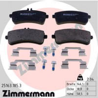 Zimmermann колодки гальмівні дискові, к-кт ZIMMERMANN 251631853 - Заображення 1