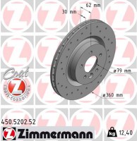 диск гальмівний SPORT Z ZIMMERMANN 450520252