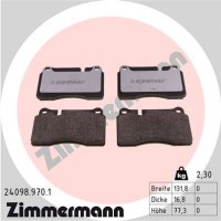 Zimmermann колодки гальмівні дискові, к-кт ZIMMERMANN 240989701 - Заображення 1