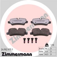 Zimmermann колодки гальмівні дискові, к-кт ZIMMERMANN 241929751 - Заображення 1