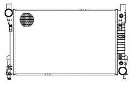 Радиатор охлаждения Mercedes-Benz C (W203) (00-) M/A (LRc 15103) Luzar