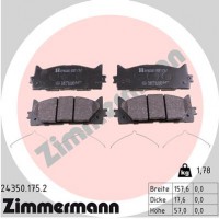 Zimmermann колодки гальмівні дискові, к-кт ZIMMERMANN 243501752 - Заображення 1