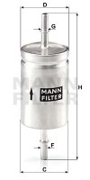 Mann-Filter Фільтр паливний DAEWOO LANOS 97-, VAG (вир-во MANN) Mann-Filter WK512 46101979 - Заображення 1