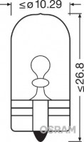 Osram Лампа допоміжн. освітлення Wy5w 12v 5w W2,1x9,5d (вир-во Osram 2827) 463775 - Заображення 2