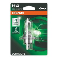 Osram Лампа фарна H4 12V 60/55W P43t ULTRA LIFE 1шт.blister (пр-во OSRAM) 4637906753 - Заображення 1