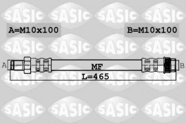 Sasic Шланг тормозной передний Sasic 6600046 - Заображення 1