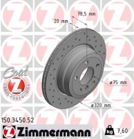 Zimmermann Диск тормозной Sport Zimmermann 150.3450.52 - Заображення 1