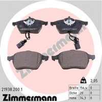Zimmermann Колодки тормозные (с датчиком) Zimmermann 21938.200.1 - Заображення 1