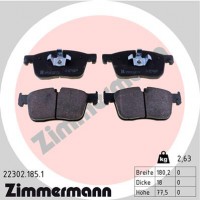 Zimmermann Колодки тормозные Zimmermann 22302.185.1 - Заображення 1
