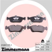 Zimmermann Колодки тормозные (без датчика) Zimmermann 23287.175.1 - Заображення 1