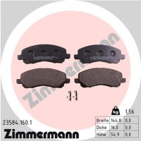 Zimmermann Колодки тормозные (без датчика) Zimmermann 23584.160.1 - Заображення 1