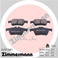 Zimmermann Колодки тормозные (без датчика) Zimmermann 24137.168.1 - Заображення 1