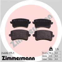 Zimmermann Колодки тормозные (без датчика) Zimmermann 24606.175.1 - Заображення 1