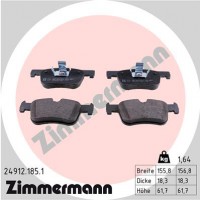Zimmermann Колодки тормозные Zimmermann 24912.185.1 - Заображення 1