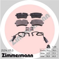 Zimmermann Колодки тормозные Zimmermann 25214.175.3 - Заображення 1