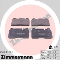 Zimmermann Колодки тормозные Zimmermann 25643.170.1 - Заображення 1