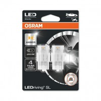 Osram (к/т 2 шт) Лампа светодиодная Osram LED (1W 12V 2000K W21W) OSR7505DYP-02B - Заображення 1