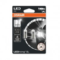 (к/т 2 шт) Лампа светодиодная Osram LED (1W 12V BA9S T4W 4000K) OSR3893DWP-02B