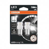 (к/т 2 шт) Лампа светодиодная Osram LED (2W 12V P21W 6000K) OSR7506DWP-02B