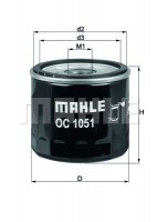 Mahle Original OC244 Фильтр масляный Mahle MAHLE ORIGINAL OC1051 - Заображення 1