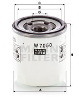 W 8027 Фильтр масляный MANN MANN-FILTER W 7050