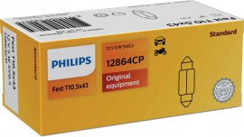 Philips Автолампа Philips 12V 5W SV8,5 T10,5x42 PH 12864 CP - Заображення 1