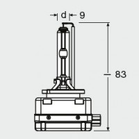 Osram Автолампа ксеноновая Osram ( D3S 35W PK32D-5 FS1 ) OSR66340CBI - Заображення 6