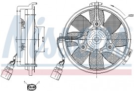 Nissens Вентилятор охлаждения двигателя NISSENS NIS 85547 - Заображення 2