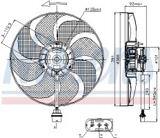 Вентилятор охлаждения двигателя NISSENS NIS 85690