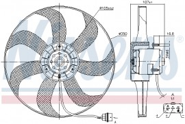 Вентилятор охлаждения двигателя NISSENS NIS 85725