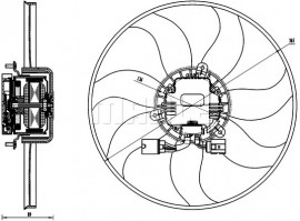 Mahle Original Вентилятор радиатора охлаждения MAHLE ORIGINAL CFF 170 000S - Заображення 2