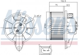 Nissens Вентилятор салона NISSENS NIS 87221 - Заображення 5