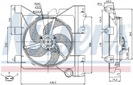 Вентилятор, охлаждение двигателя NISSENS NIS 85316