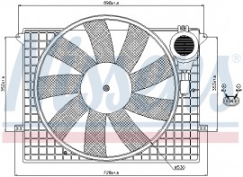 Вентилятор, охлаждение двигателя NISSENS NIS 85401