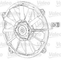 Вентилятор, охлаждение двигателя VALEO VL696091