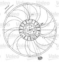 Valeo Вентилятор, охлаждение двигателя VALEO VL698424 - Заображення 1