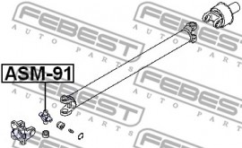 Febest Крестовина карданного вала 25x76.8 FEBEST ASM-91 - Заображення 2