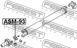 Febest Крестовина карданного вала 30x85 FEBEST ASM-93 - Заображення 2