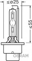 Osram Лампа ксеноновая (35W D2S 4000K) OSRAM OSR66240ULT - Заображення 3
