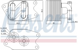 Nissens Масляный радиатор NISSENS NIS 90733 - Заображення 1